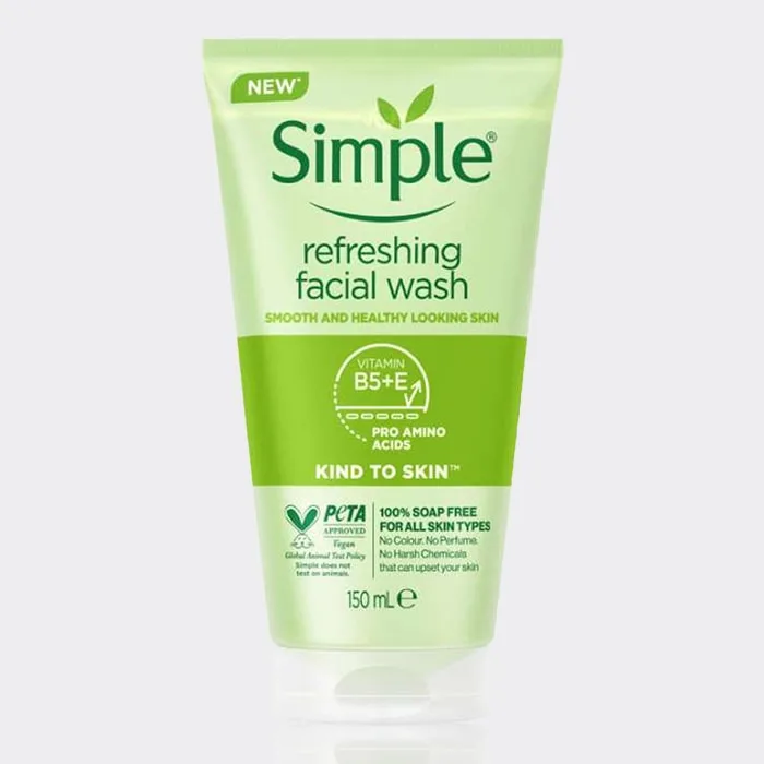 ژل شست و شو صورت سیمپل مدل refreshing 150ml